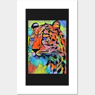 Abstract leopard Posters and Art